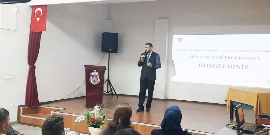Bozüyük Açık Ceza İnfaz Kurumunda Mevlid-i Nebi Programı 