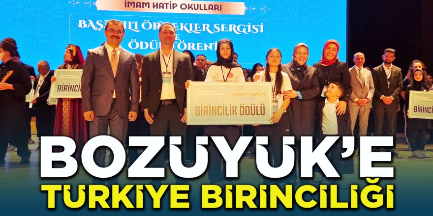 Bozüyük'e Türkiye Birinciliği!
