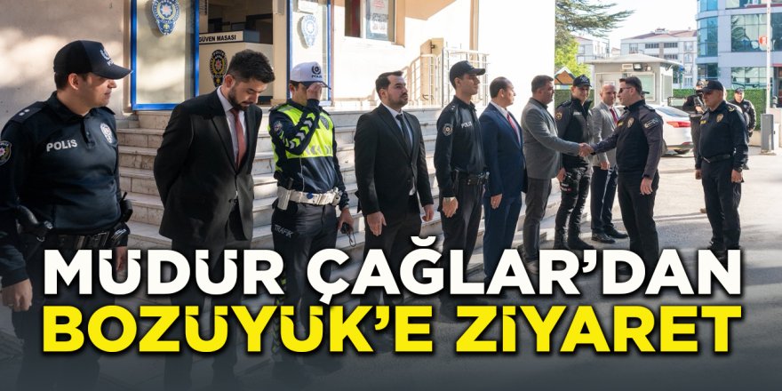 Müdür Çağlar'dan Bozüyük Emniyet Müdürlüğüne Ziyaret