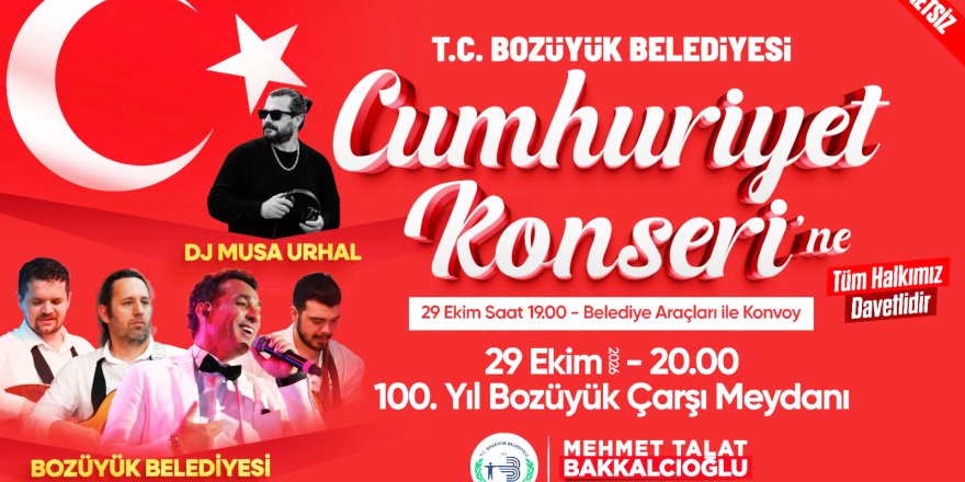 Bozüyük'te Cumhuriyet Konseri