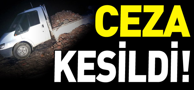 ÇEVREYİ KİRLETEN VATANDAŞA CEZA KESİLDİ