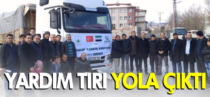 YARDIM TIRI YOLA ÇIKTI