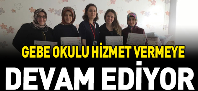 GEBE OKULU HİZMET VERMEYE DEVAM EDİYOR