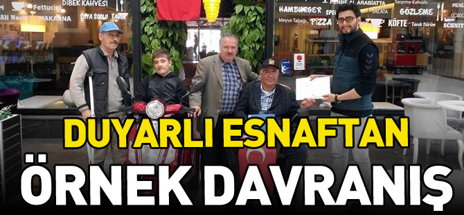 DUYARLI ESNAFTAN ÖRNEK DAVRANIŞ