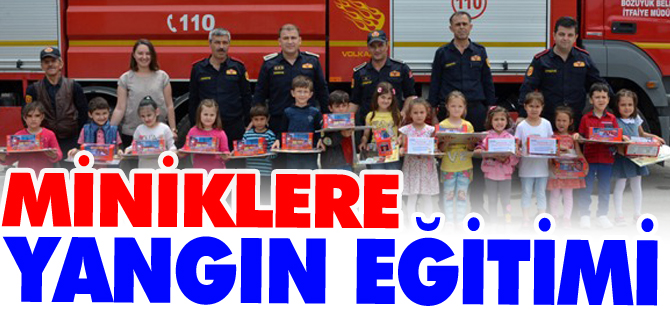 MİNİKLERE YANGIN EĞİTİMİ