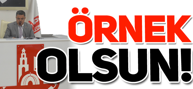 ÖRNEK OLSUN!