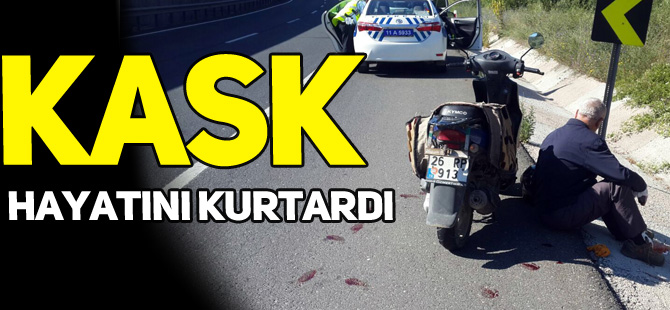 KASK HAYATINI KURTARDI