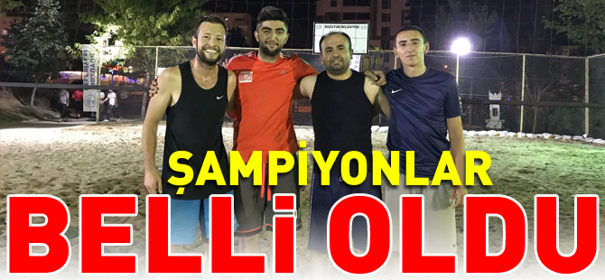 ŞAMPİYONLAR BELLİ OLDU