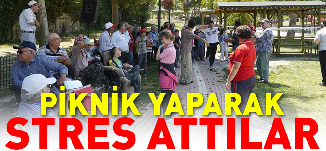 PİKNİK YAPARAK STRES ATTILAR