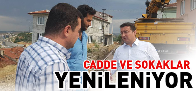 CADDE VE SOKAKLAR YENİLENİYOR