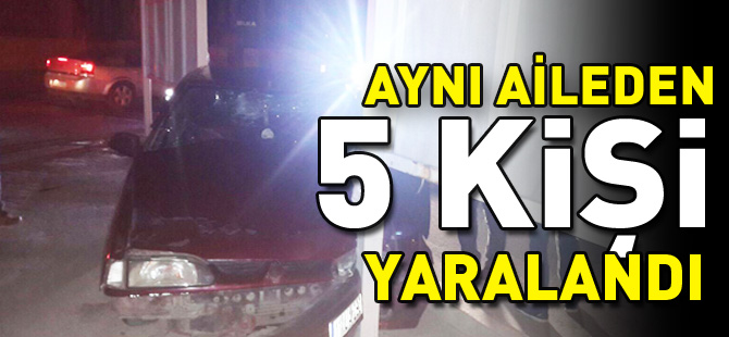 AYNI AİLEDEN 5 KİŞİ YARALANDI