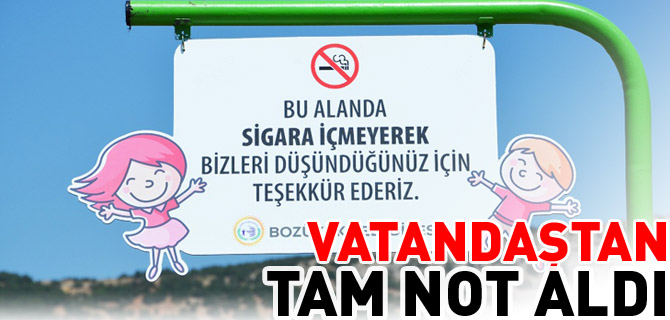 VATANDAŞTAN TAM NOT ALDI