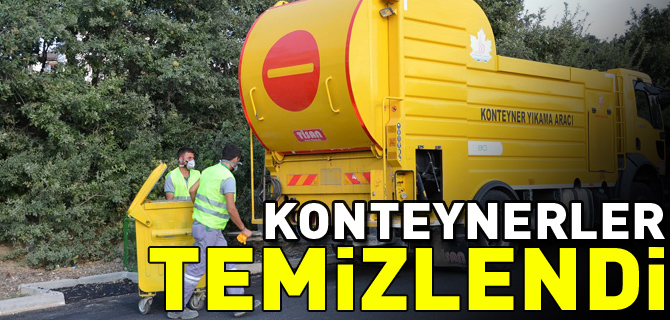 KONTEYNERLER TEMİZLENDİ