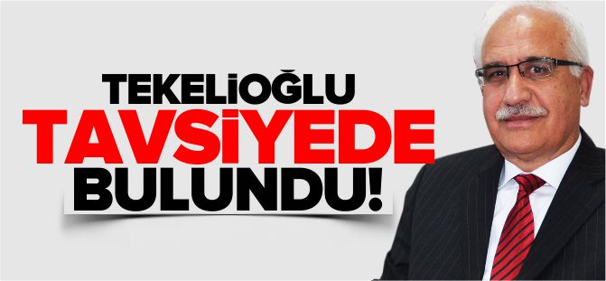 TEKELİOĞLU, TAVSİYELERDE BULUNDU