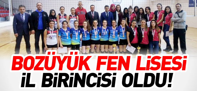 BOZÜYÜK FEN LİSESİ İL BİRİNCİSİ OLDU