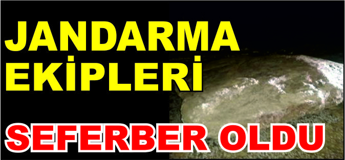 JANDARMA EKİPLERİ KAPANAN YOL İÇİN SEFERBER OLDU