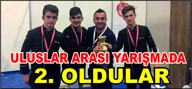 ULUSLAR ARASI ALTIN KEP YARIŞMASINDA 2.'İNCİ OLDULAR