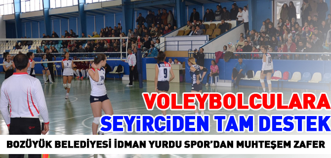 VOLEYBOLCULARA SEYİRCİDEN TAM DESTEK