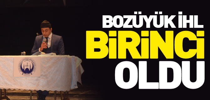 BOZÜYÜK İHL BİRİNCİ OLDU