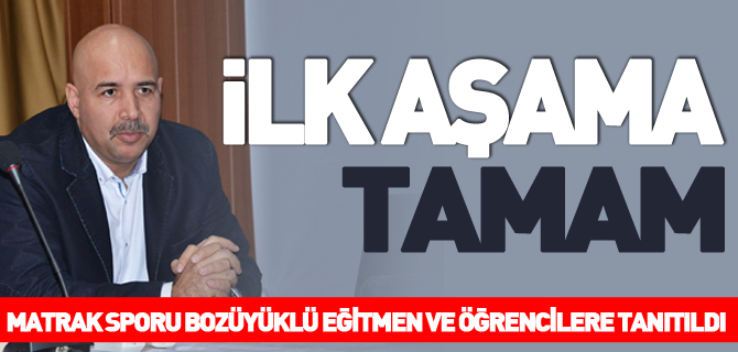 İLK AŞAMA TAMAM