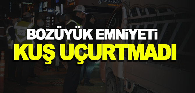 BOZÜYÜK EMNİYETİ KUŞ UÇURTMADI