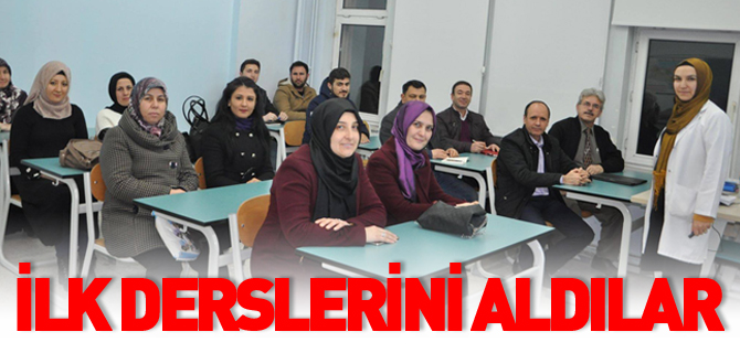 İLK DERSLERİNİ ALDILAR