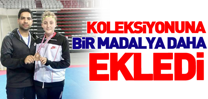 KOLEKSİYONUNA BİR MADALYA DAHA EKLEDİ