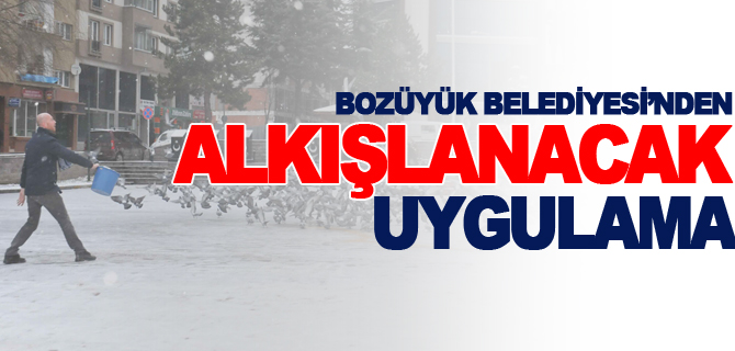 BOZÜYÜK BELEDİYESİ'NDEN ALKIŞLANACAK ÇALIŞMA