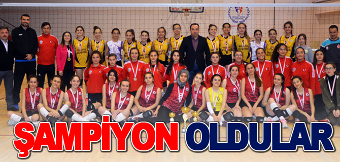 YILDIZ KIZLAR VOLEYBOL İL ŞAMPİYONU OLDU