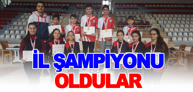 MEHMET AKİF ERSOY ORTAOKULU SATRANÇ TAKIMI İL ŞAMPİYONU OLDU