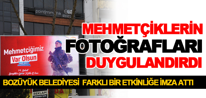 LED EKRANDAN İZLENEN MEHMETÇİKLERİN FOTOĞRAFLARI DUYGULANDIRDI