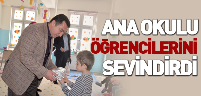 ANA OKULU ÖĞRENCİLERİNİ SEVİNDİRDİ