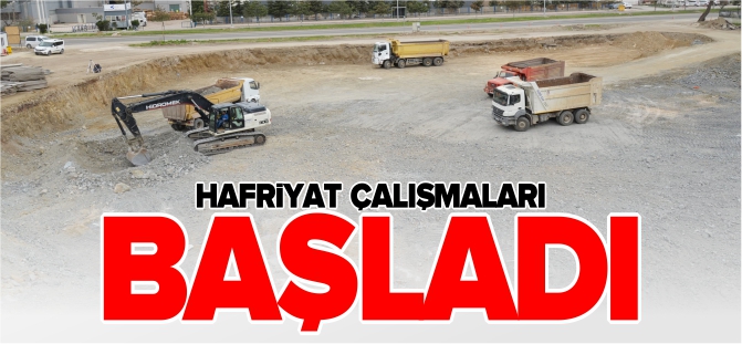 YENİ KAPALI SPOR SALONUNUN HAFRİYAT ÇALIŞMALARI BAŞLADI