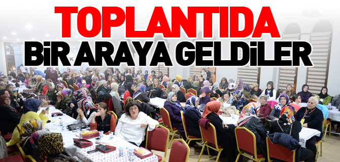 TOPLANTIDA BİR ARAYA GELDİLER