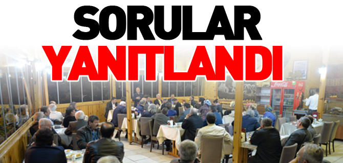 SORUNLAR YANITLANDI