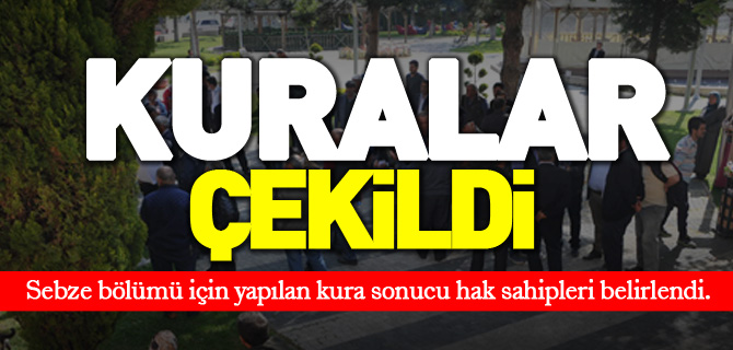 KURALAR ÇEKİLDİ