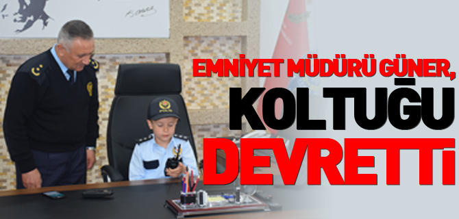 EMNİYET MÜDÜRÜ GÜNER, KOLTUĞU DEVRETTİ