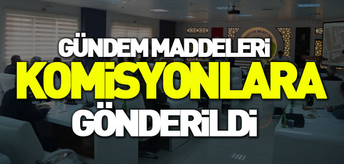 GÜNDEM MADDELERİ KOMİSYONLARA GÖNDERİLDİ