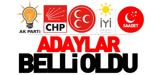 ADAYLAR BELLİ OLDU