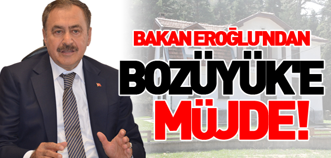 BAKAN EROĞLU'NDAN BOZÜYÜK'E MÜJDE!