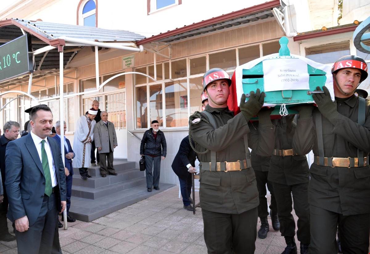 KORE GAZİSİ SON YOLCULUĞUNA UĞURLANDI