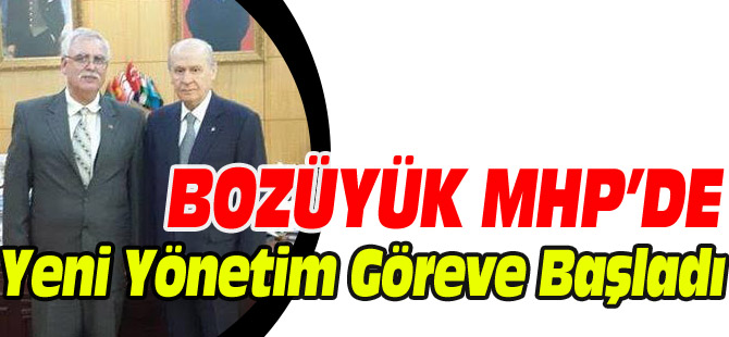 BOZÜYÜK MHP’DE YENİ YÖNETİM GÖREVE BAŞLADI