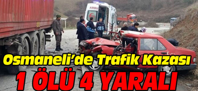 OSMANELİ'DE TRAFİK KAZASI