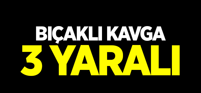 BIÇAKLI KAVGA 3 YARALI