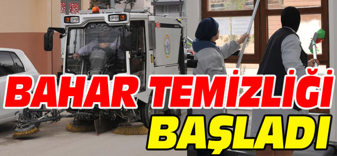 BOZÜYÜK'TE BAHAR TEMİZLİĞİ BAŞLADI