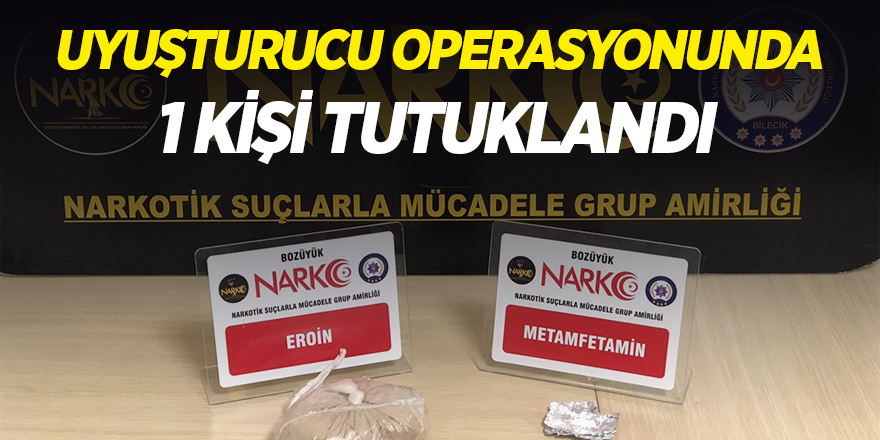 Uyuşturucu Operasyonunda 1 Kişi Tutuklandı