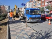 KONTROLSÜZ KAVŞAKTA ÇALIŞMALAR BAŞLADI