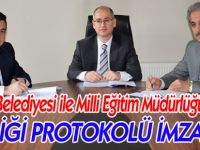 BOZÜYÜK BELEDİYESİ İLE MİLLİ EĞİTİM MÜDÜRLÜĞÜ ARASINDA İŞ BİRLİĞİ PROTOLÜ İMZALANDI