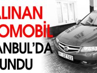 ÇALINAN OTOMOBİL İSTANBUL'DA BULUNDU