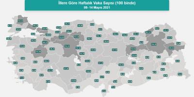 Bilecik en çok vaka görülen 5 inci il oldu